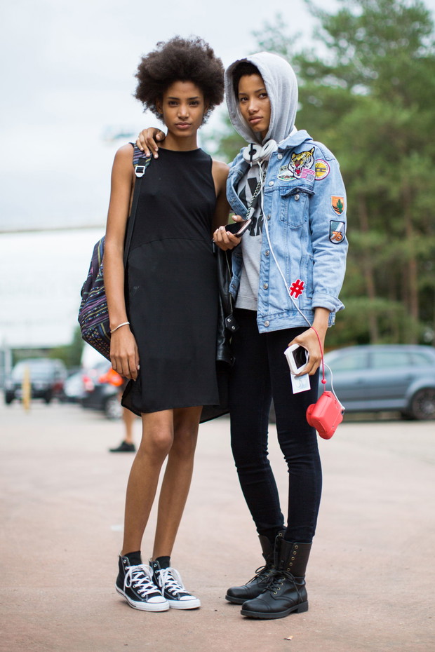 Street fashion: modelki off duty na London Fashion Week SS17