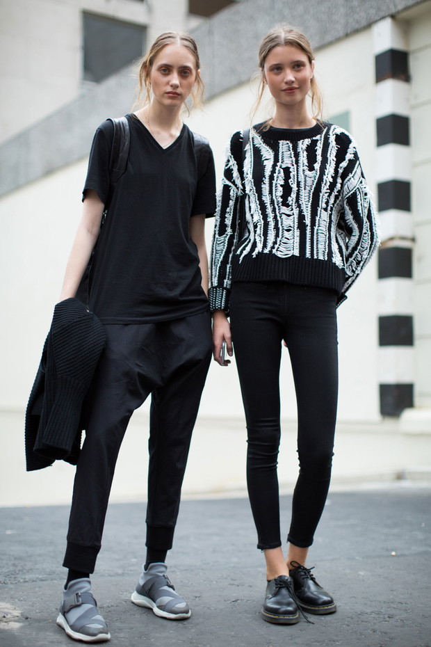 Street fashion: modelki off duty na London Fashion Week SS17