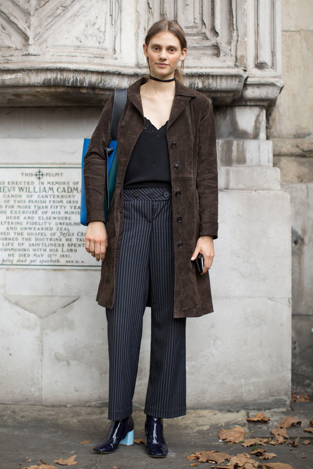 Street fashion: modelki off duty na London Fashion Week SS17