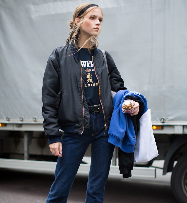 Street fashion: modelki off duty na London Fashion Week SS17