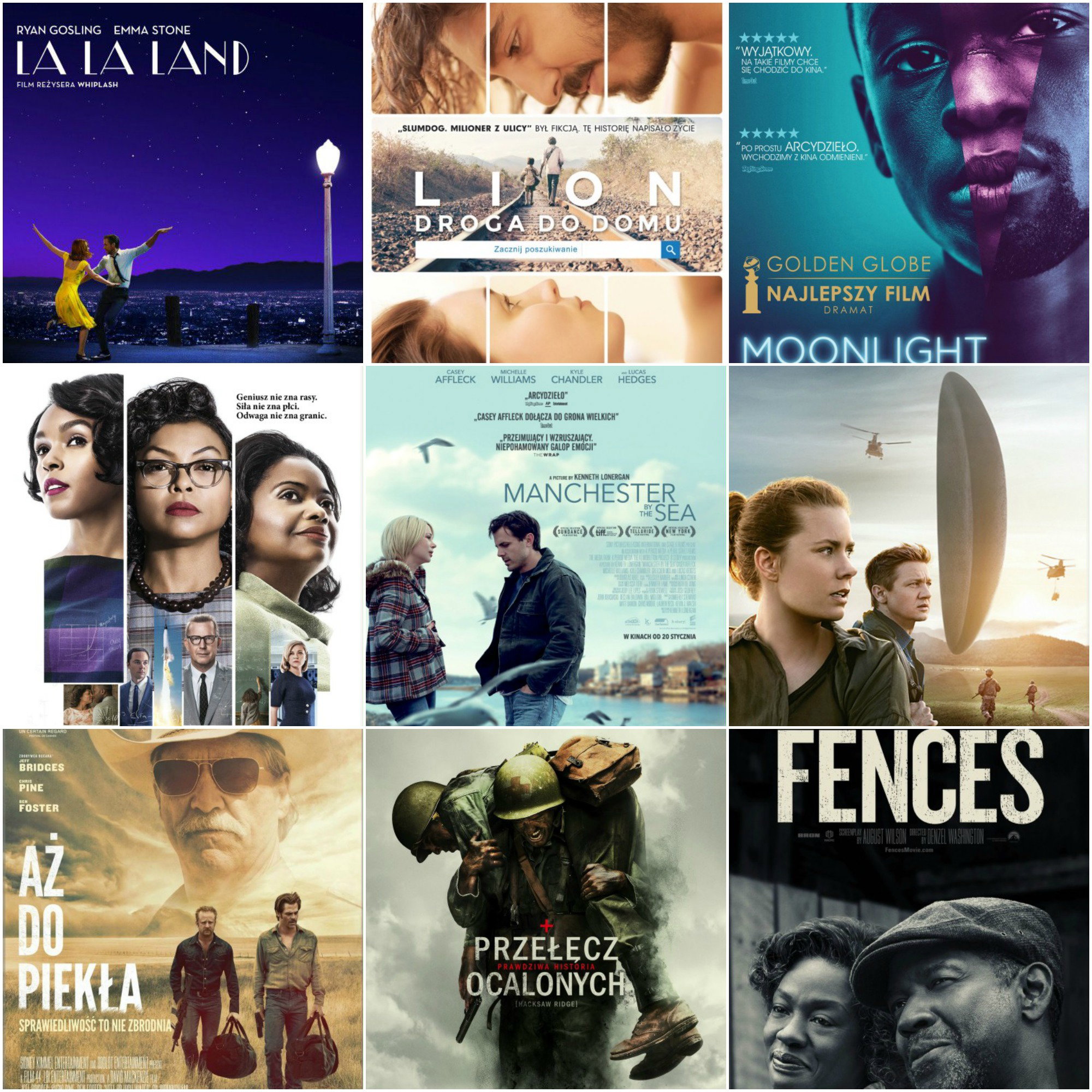 Oscary 2017: nominowane filmy