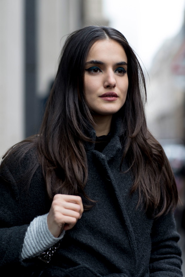 Street fashion: modelki off duty Paris Fashion Week haute couture SS17