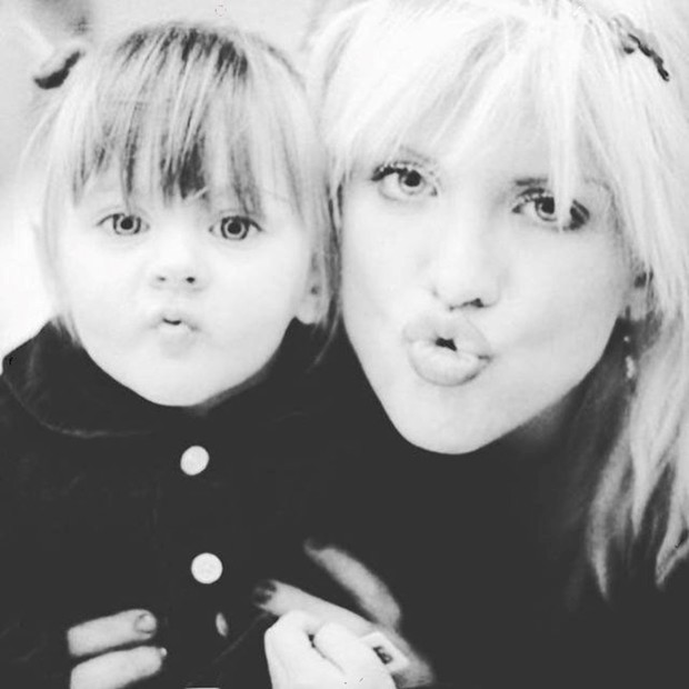 Frances Bean Cobain z matką