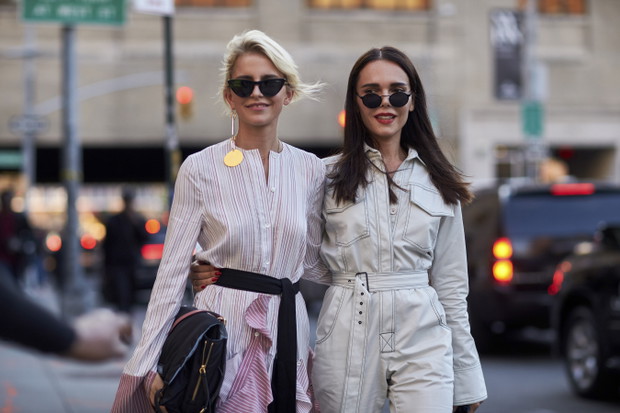 Zdjęcia street fashion z Tygodnia Mody w Nowym Jorku