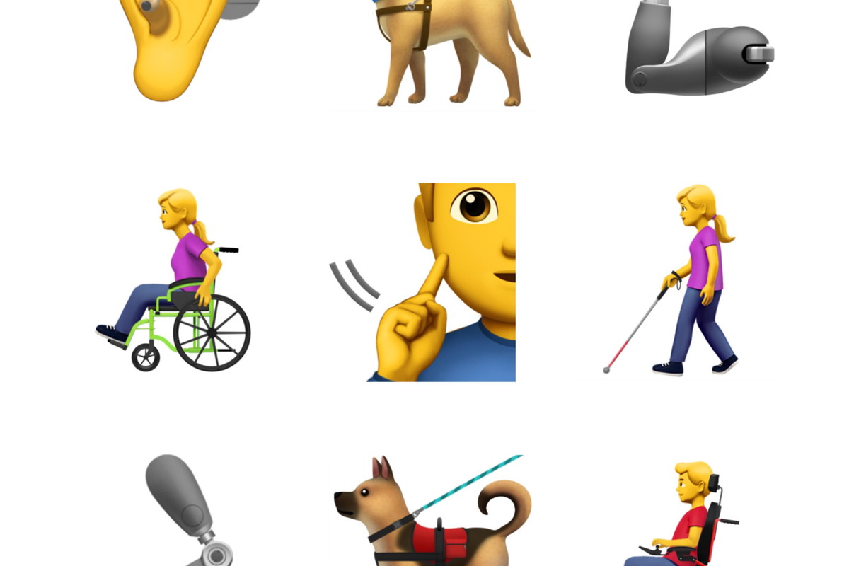 Nowe emoji z niepełnosprawnymi