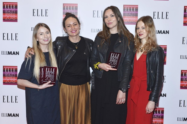 EIBA 2018: Dominika Pietryga L'Oreal, redaktor naczelna ELLE Marta Drożdż, Żaneta Gajek L'Oreal, szefowa działu Uroda Marta Krupińska