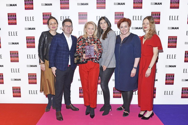 EIBA 2018: redaktor naczelna ELLE Marta Drożdż, Michał Helman Burda International Poland; Dorota Soszyńska, Aleksandra Zaworska i Magda Burgiel Oceanic S.A., szefowa działu Uroda Marta Krupińska