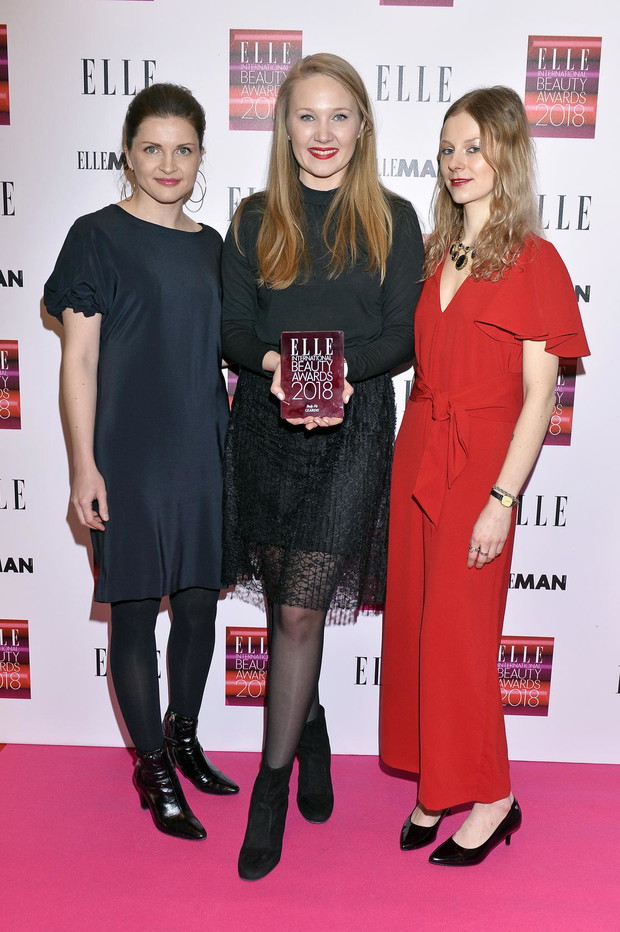 EIBA 2018: redaktor urodowy ELLE Iza Poniatowska-Mazur, Aleksandra Słowińska Clarens Group, szefowa działu Uroda Marta Krupińska