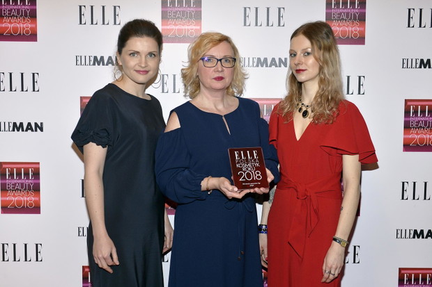 EIBA 2018: redaktor urodowy ELLE Iza Poniatowska-Mazur, Małgorzata Duszczyk Ziaja, szefowa działu uroda Marta Krupińska