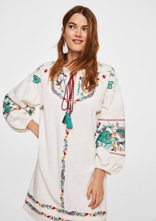Sukienka boho Mango