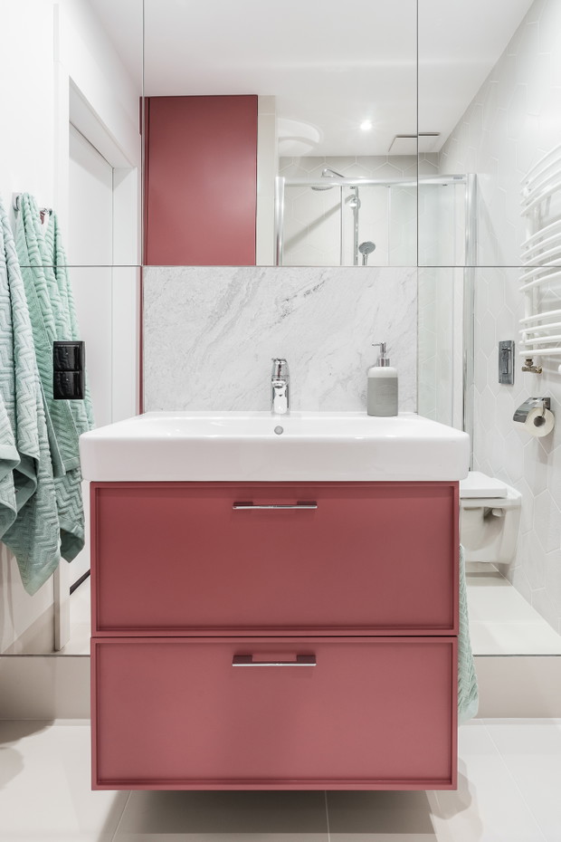 Wnętrze tygodnia: kobiece i eleganckie 40 m2 w Gdańsku