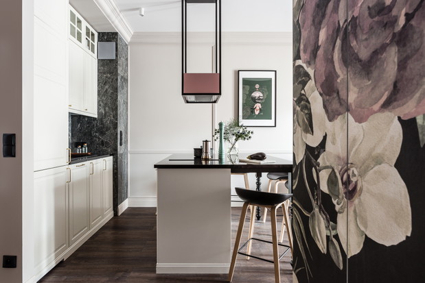 Wnętrze tygodnia: kobiece i eleganckie 40 m2 w Gdańsku