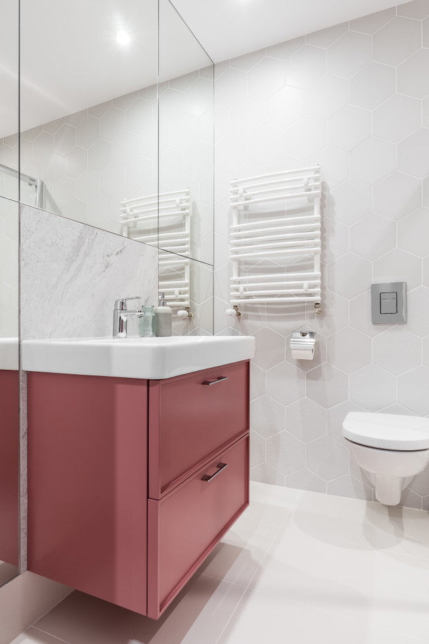 Wnętrze tygodnia: kobiece i eleganckie 40 m2 w Gdańsku