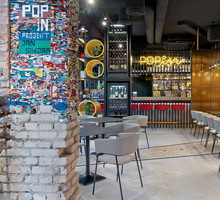 POP IN diner&bar w Gdyni, projekt: Sikora Wnętrza