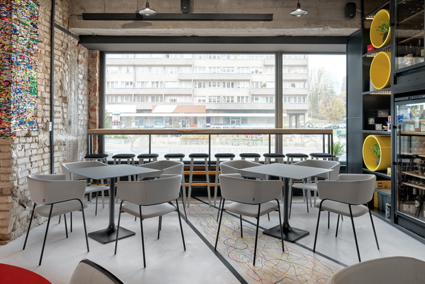 POP IN diner&bar w Gdyni, projekt: Sikora Wnętrza