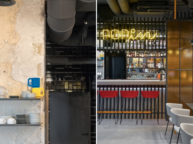 POP IN diner&bar w Gdyni, projekt: Sikora Wnętrza
