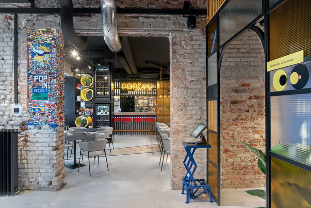 POP IN diner&bar w Gdyni, projekt: Sikora Wnętrza