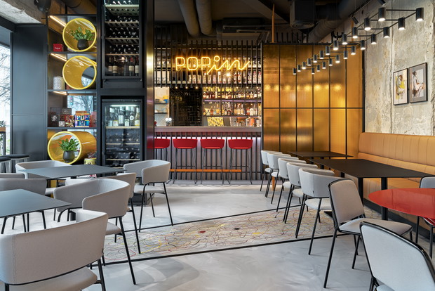 POP IN diner&bar w Gdyni, projekt: Sikora Wnętrza