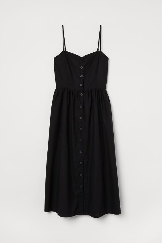 Lniana sukienka H&M
