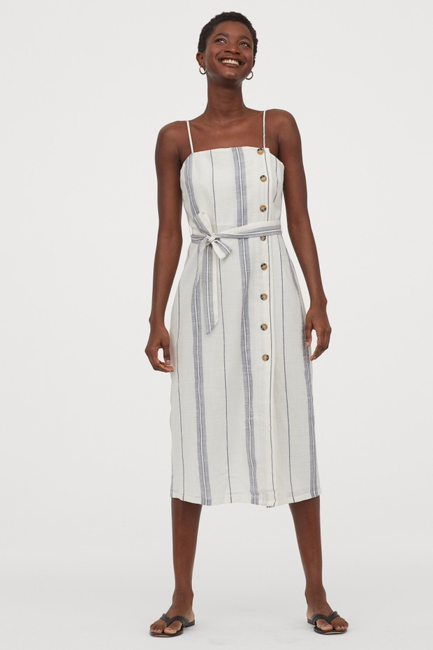 Sukienka lniana H&M