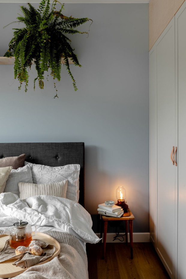 Zielone mieszkanie na warszawskim Bemowie, projekt: Gabriela Bartczak, Design My Deer