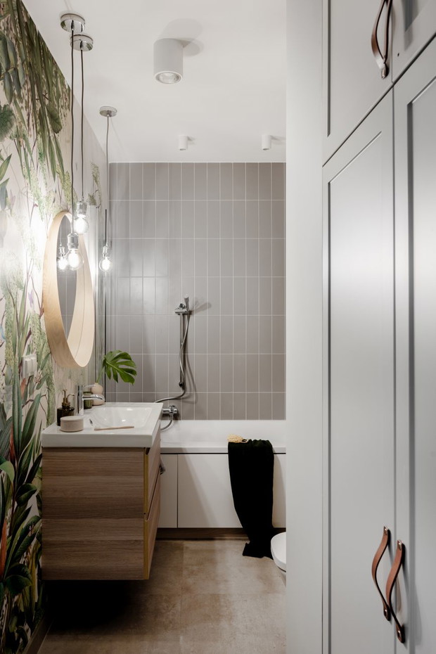 Zielone mieszkanie na warszawskim Bemowie, projekt: Gabriela Bartczak, Design My Deer
