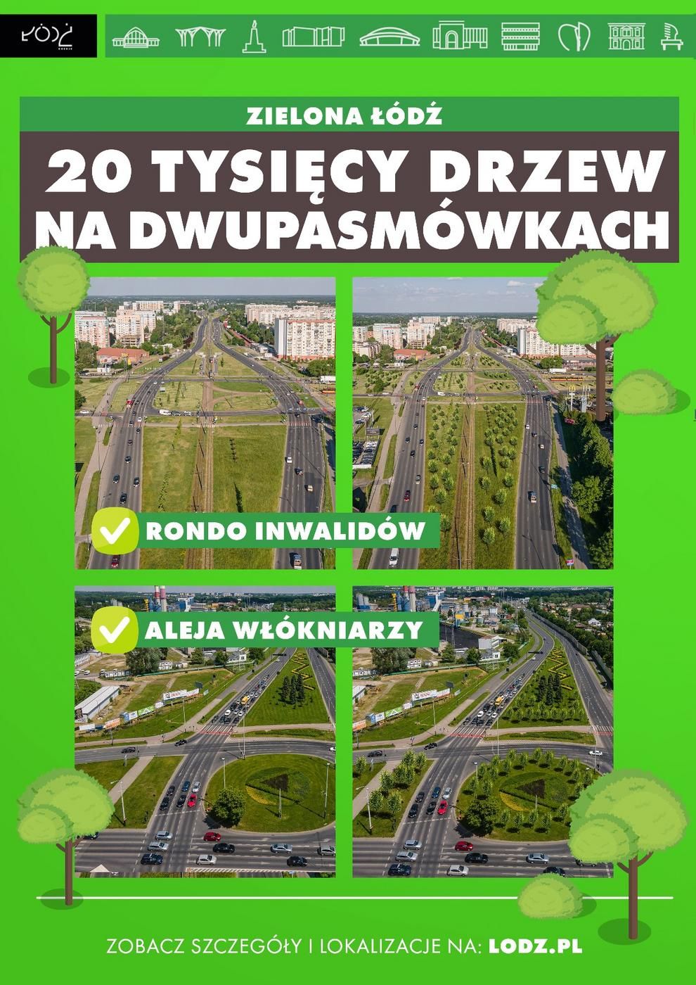 Nasadzenia w Łodzi