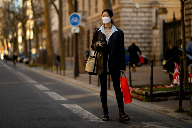 Street fashion Paris Fashion Week jesień-zima 2021/2022