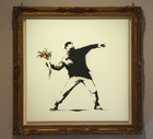 Banksy "Love Is in the Air"