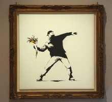 Banksy "Love Is in the Air"