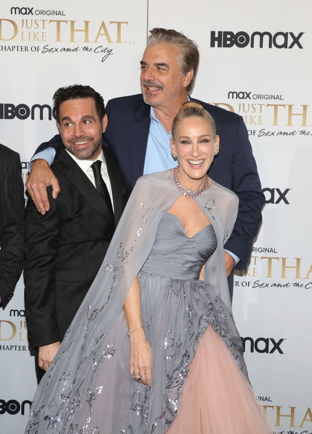 Mario Cantone, Chris Noth i Sarah Jessica Parker na premierze And Just Like That