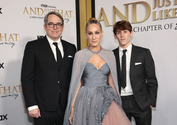 Sarah Jessica Parker, Matthew Broderick i James Wilkie Broderick na premierze And Just Like That