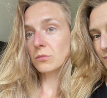 Jestem redaktorką beauty i latem zamiast rozświetlacza używam glittera. Daje mi drogo wyglądającą złotą taflę