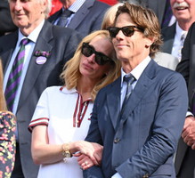 Julia Roberts z mężem na Wimbledonie 2024
