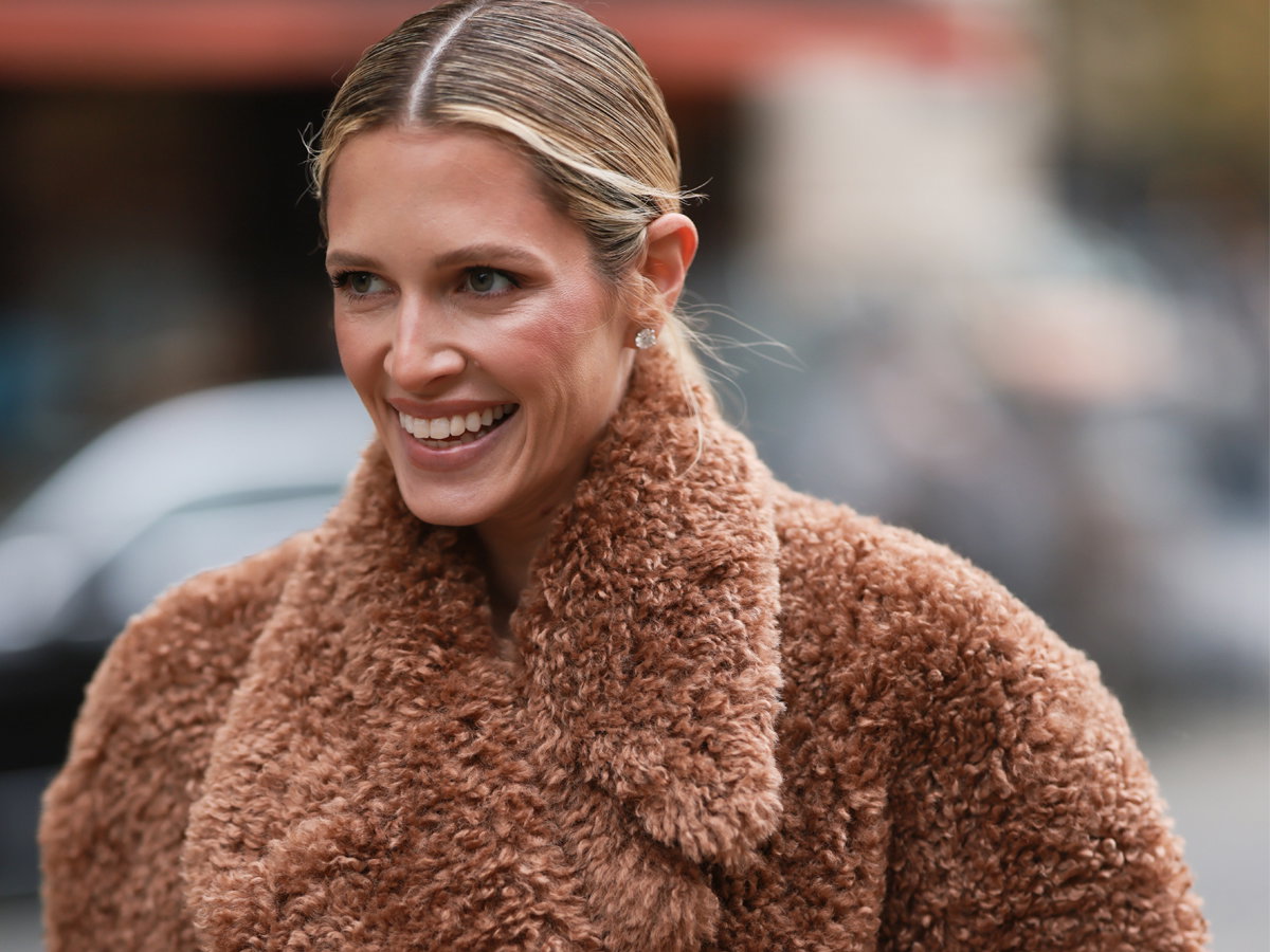 Fluffy jacket z H&M na zimę, płaszcz