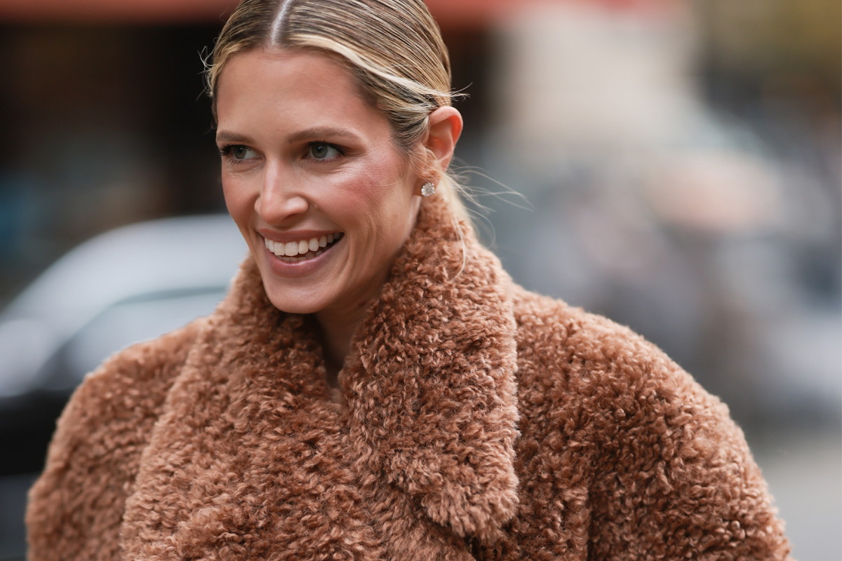Fluffy jacket z H&M na zimę, płaszcz