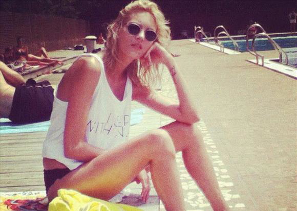 Anja w Wiedniu/ fot. Twitter Anja Rubik