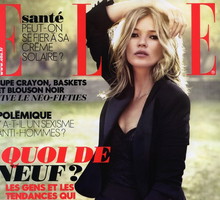 Kate Moss śliczna na okładce ELLE France
