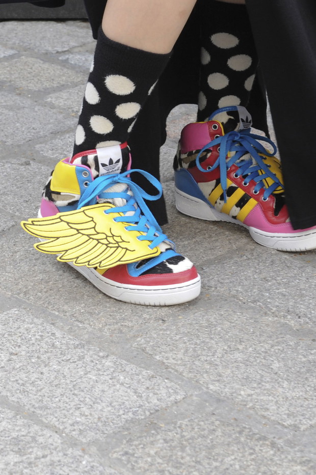 Street fashion z Londynu - modelki po godzinach