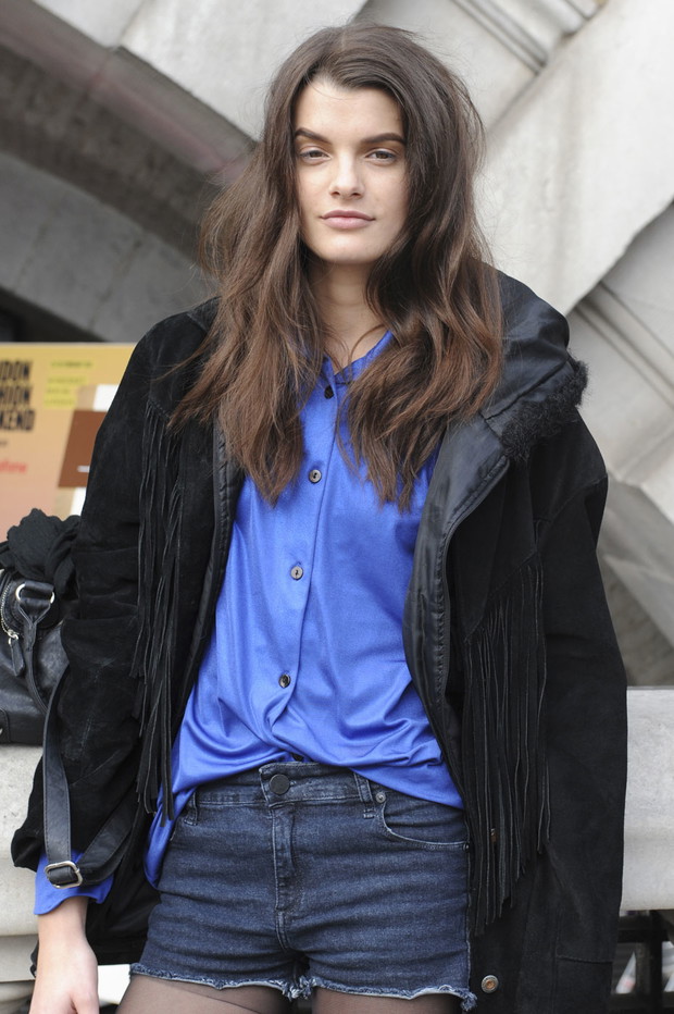Street fashion z Londynu - modelki po godzinach