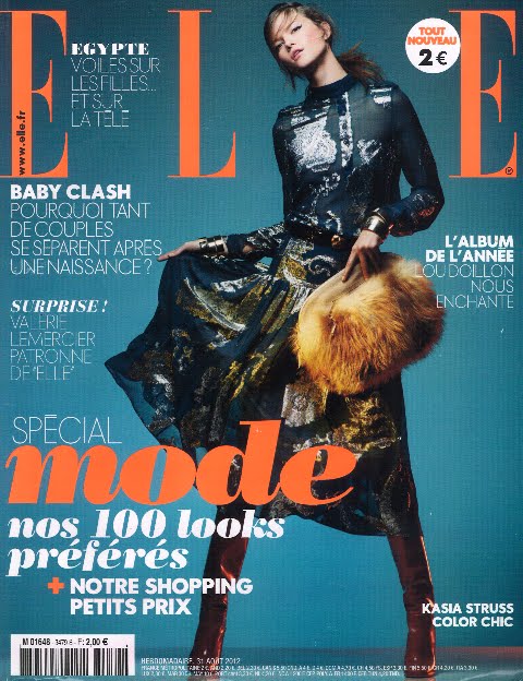 Kasia Struss w ELLE France - zdjęcia pełne koloru