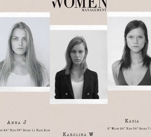 Polskie modelki z agencji Woman Model Management - kompozytki na Fashion Week New York wiosna-lato 2013 / fot. mat. prasowe Women