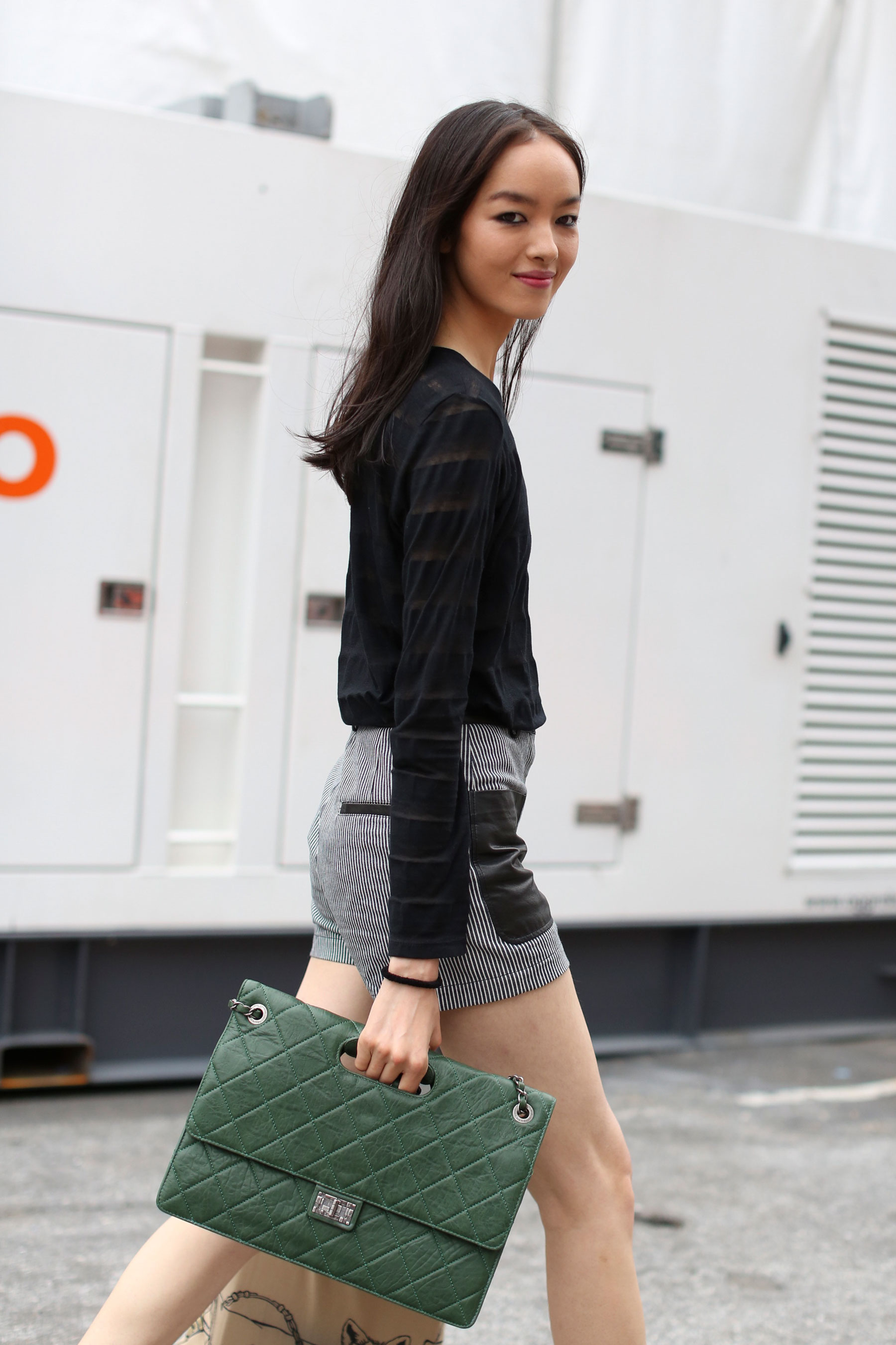 Street fashion: modelki na New York Fashion Week