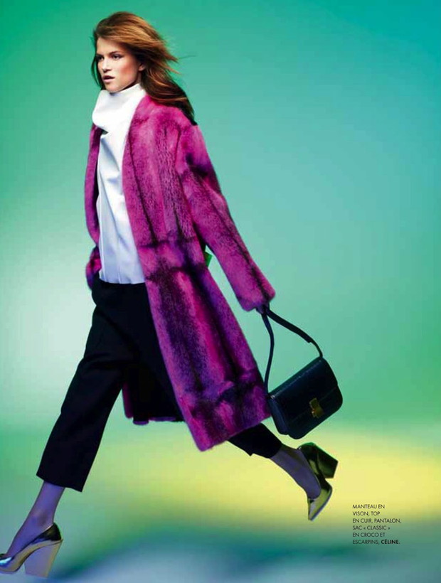 Kasia Struss w ELLE France - zdjęcia pełne koloru