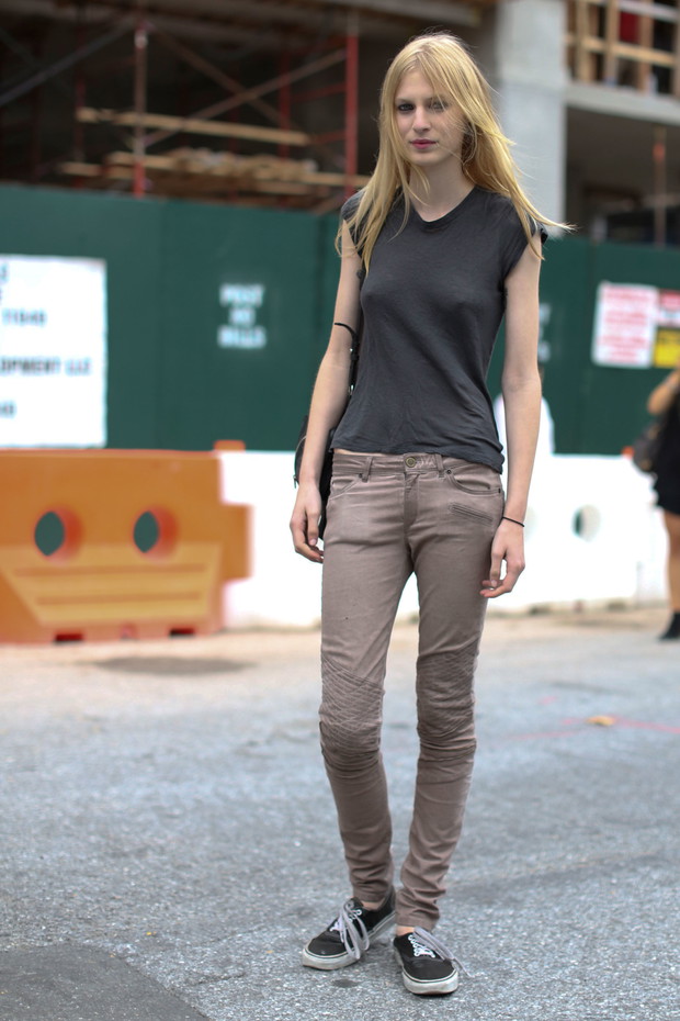 Street fashion: modelki na New York Fashion Week