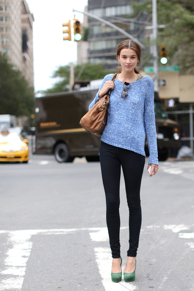 Street fashion: modelki na New York Fashion Week