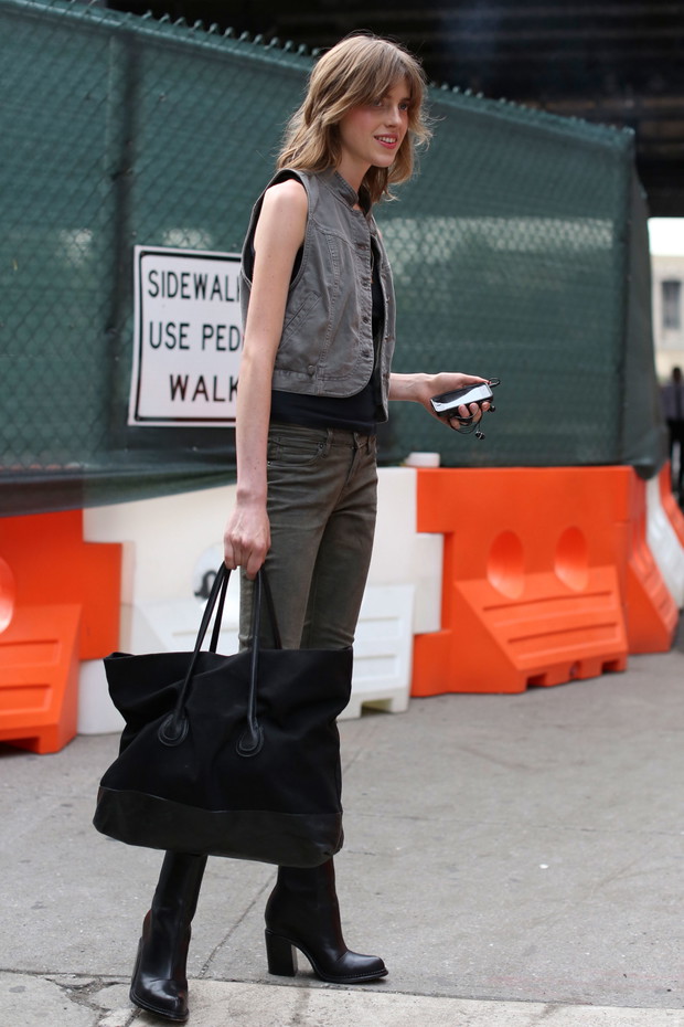 Street fashion: modelki na New York Fashion Week