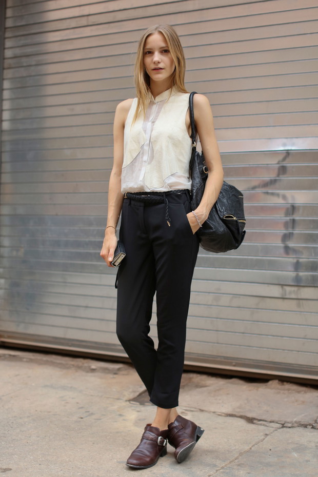 Street fashion: modelki na New York Fashion Week