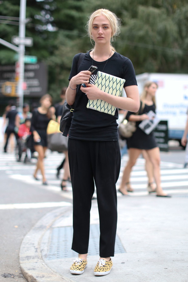 Street fashion: modelki na New York Fashion Week