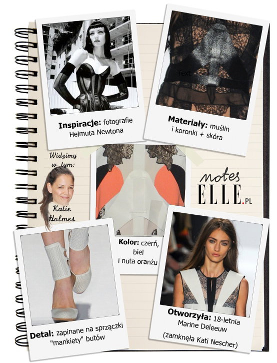 Notes ELLE.pl BCBG Max Azria wiosna-lato 2013 / kolaż ELLE